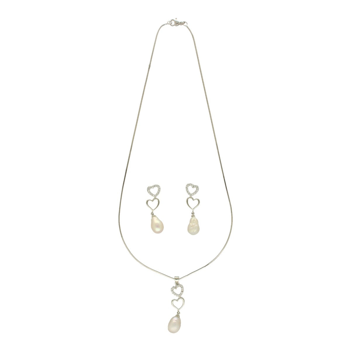 J Pearls Adora Pearl Pendant Set | Grocsy