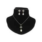 J Pearls Flora Pearl Pendant Set | Grocsy