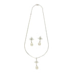 J Pearls Flora Pearl Pendant Set | Grocsy