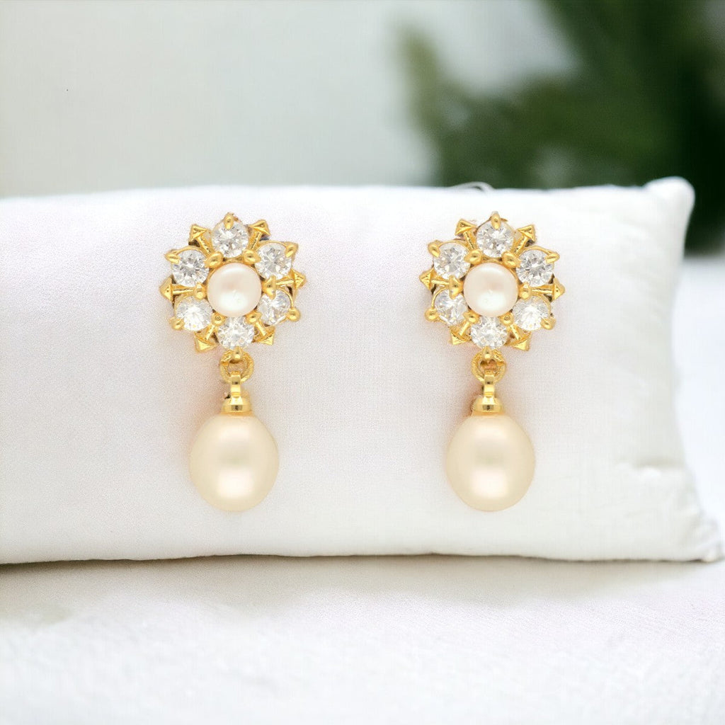J Pearls Elegance Combo Of 4Pair Earrings