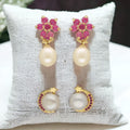 J Pearls Moonlit Combo Of 2Pair Earrings