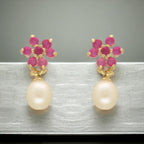 J Pearls Moonlit Combo Of 2Pair Earrings