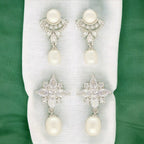 J Pearls Mystic Combo Of 2Pair Earrings