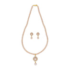 J Pearls Qushi 1 Line Button Pearl Set - Real Pearl Jewelry