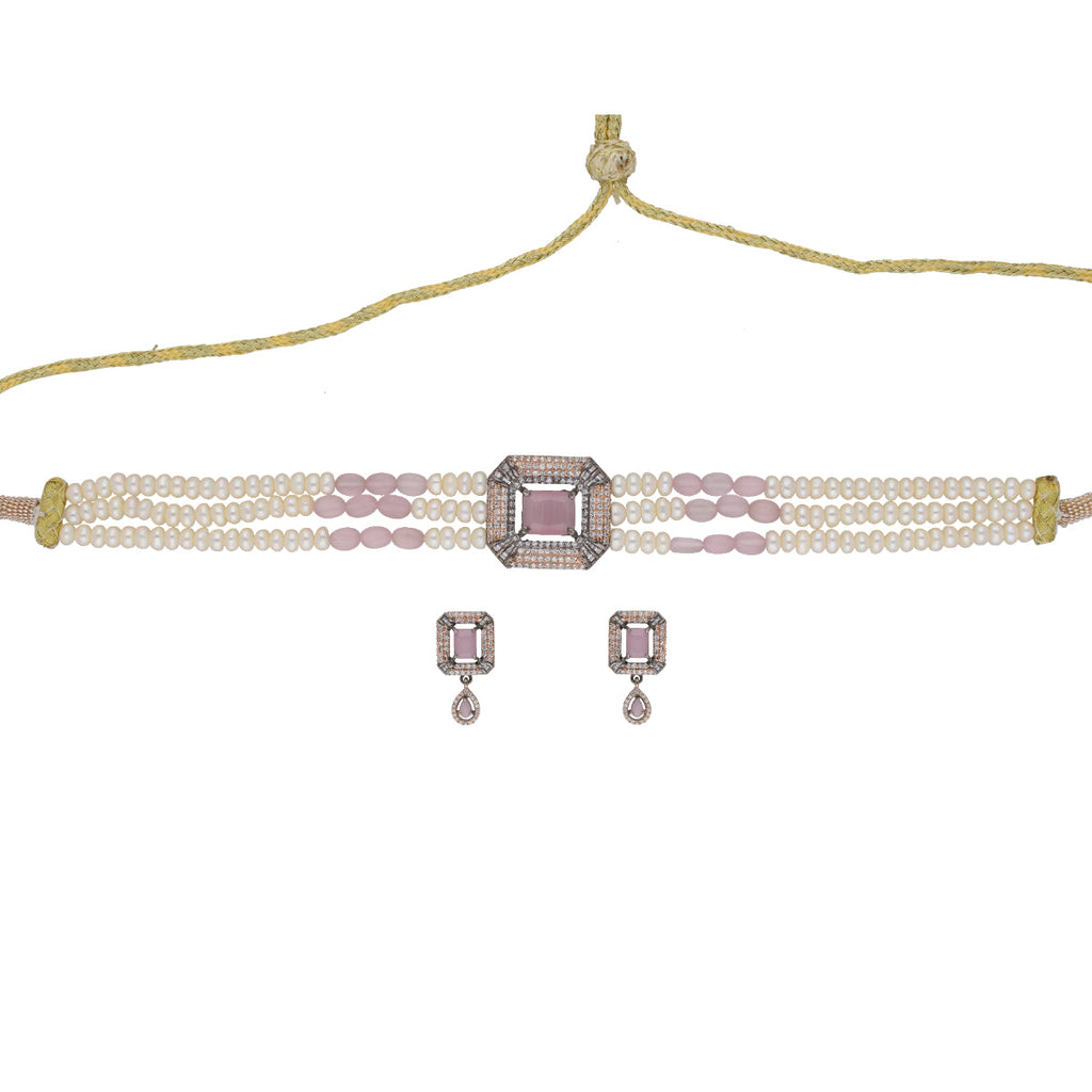 J Pearls Jaagruthi Pearl Choker - Real Pearl Jewelry | Grocsy