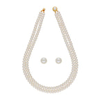 J Pearls Eeshani 2 Lines Pearl Necklaces - Real Pearl Jewelry | Grocsy