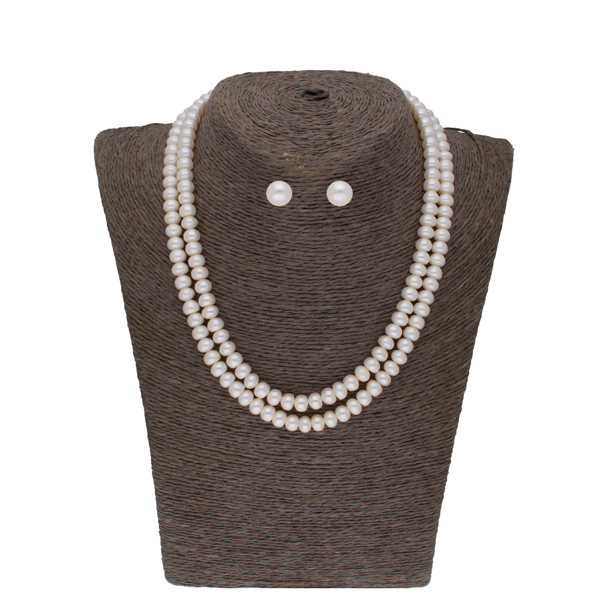 J Pearls Eeshani 2 Lines Pearl Necklaces - Real Pearl Jewelry | Grocsy