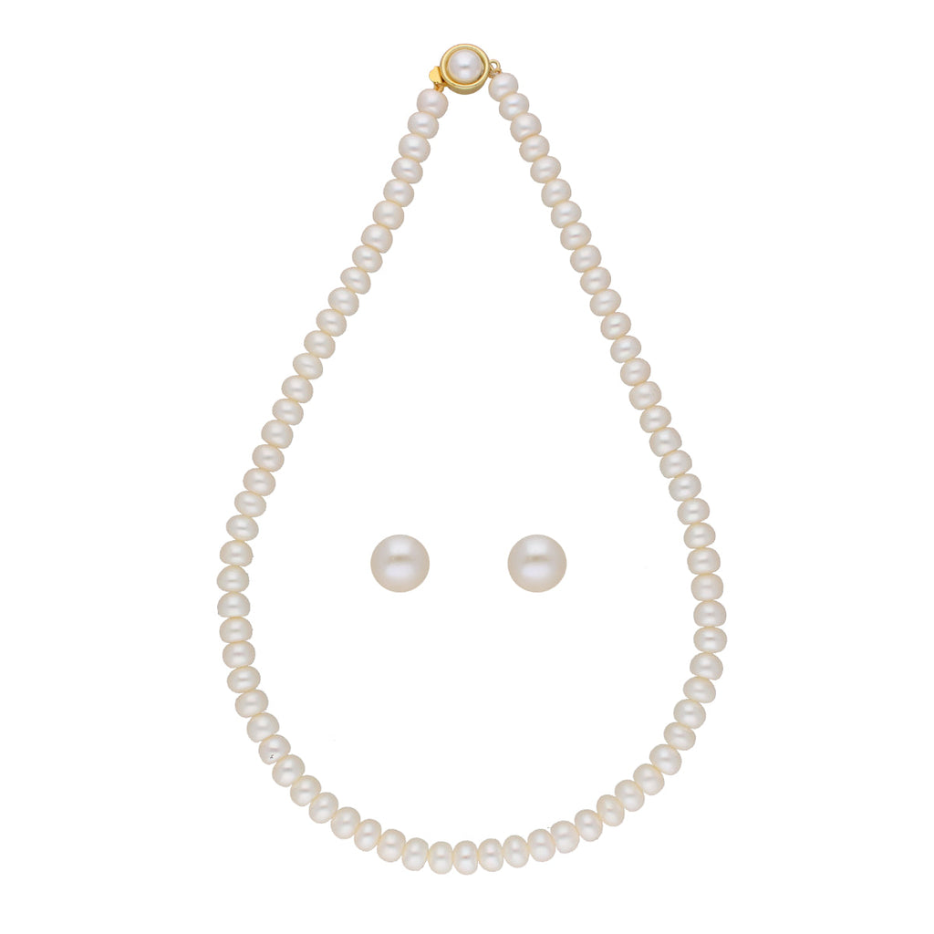 J Pearls Twisted 1 Line Pearl Necklaces - Real Pearl Jewelry | Grocsy
