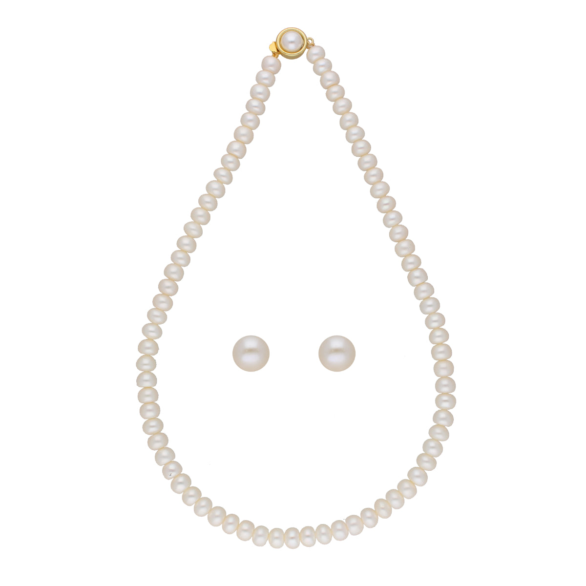 J Pearls Twisted 1 Line Pearl Necklaces - Real Pearl Jewelry | Grocsy