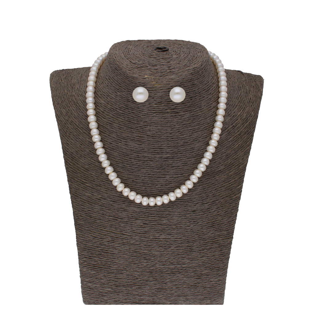 J Pearls Twisted 1 Line Pearl Necklaces - Real Pearl Jewelry | Grocsy