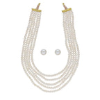 J Pearls Zara 5 Lines Pearl Necklaces - Real Pearl Jewelry | Grocsy