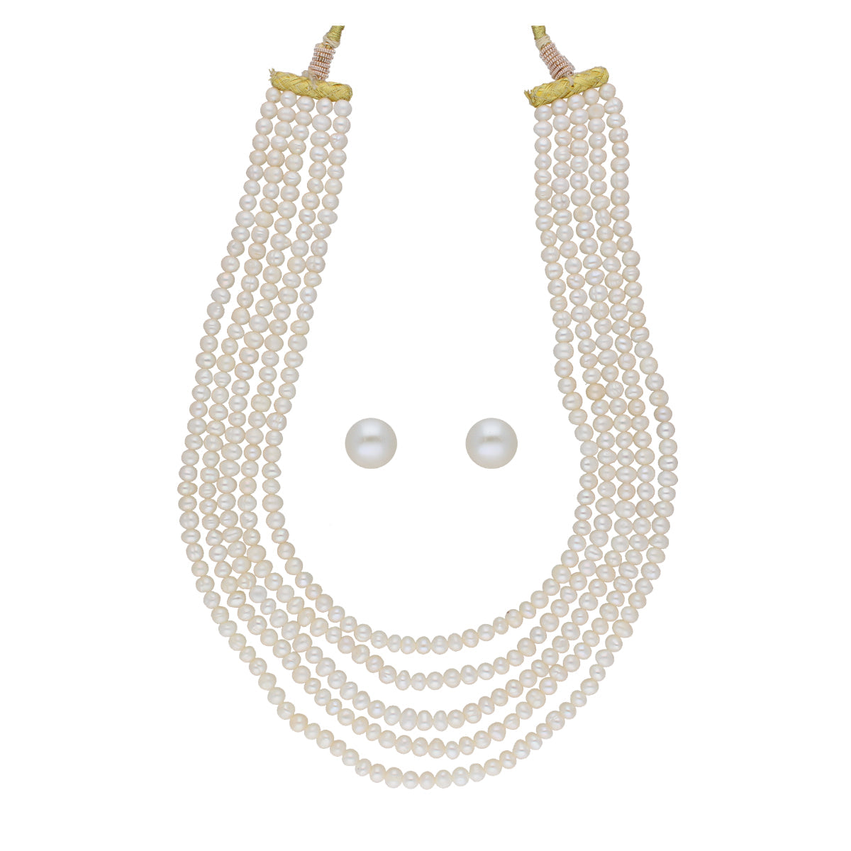 J Pearls Zara 5 Lines Pearl Necklaces - Real Pearl Jewelry | Grocsy