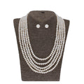 J Pearls Zara 5 Lines Pearl Necklaces - Real Pearl Jewelry | Grocsy