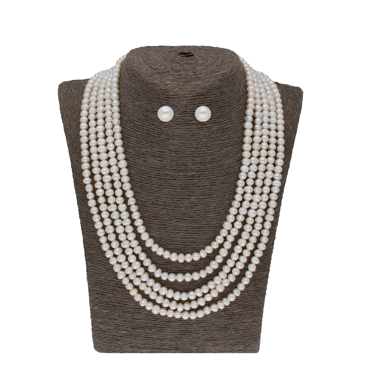J Pearls Zara 5 Lines Pearl Necklaces - Real Pearl Jewelry | Grocsy