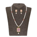 J Pearls Anahita 1 Line Square Pearl Set - Real Pearl Jewelry | Grocsy