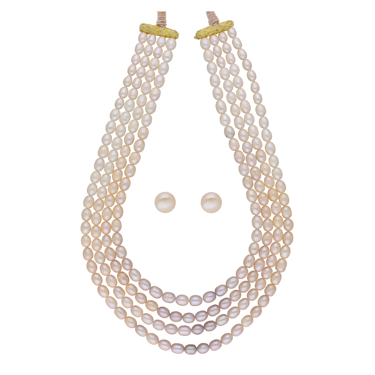 J Pearls Tulsi 4 Lines Pearl Necklaces - Real Pearl Jewelry | Grocsy