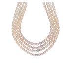 J Pearls Tulsi 4 Lines Pearl Necklaces - Real Pearl Jewelry | Grocsy