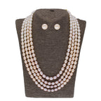 J Pearls Tulsi 4 Lines Pearl Necklaces - Real Pearl Jewelry | Grocsy