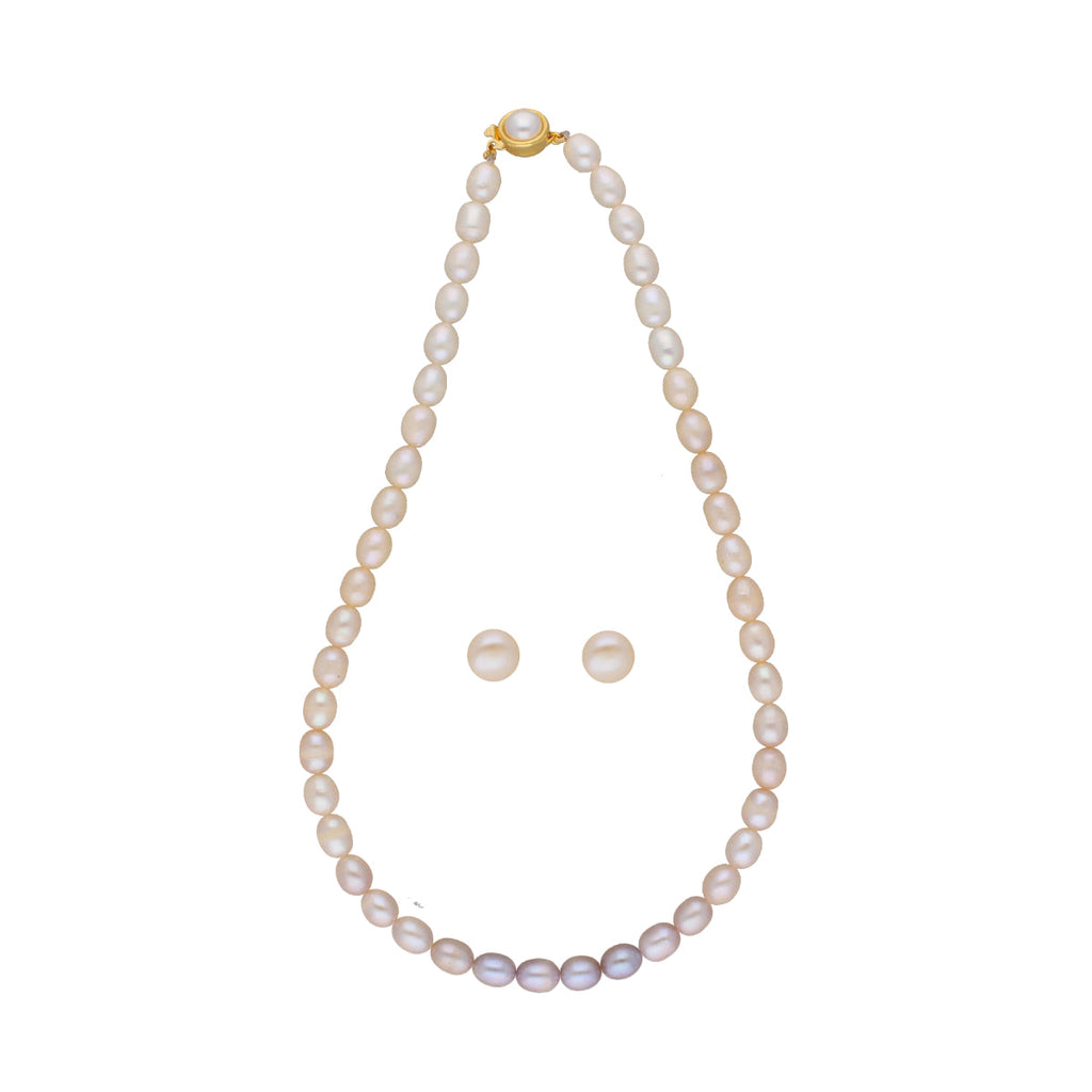 J Pearls Baani 1 Line Pearl Necklaces - Real Pearl Jewelry | Grocsy