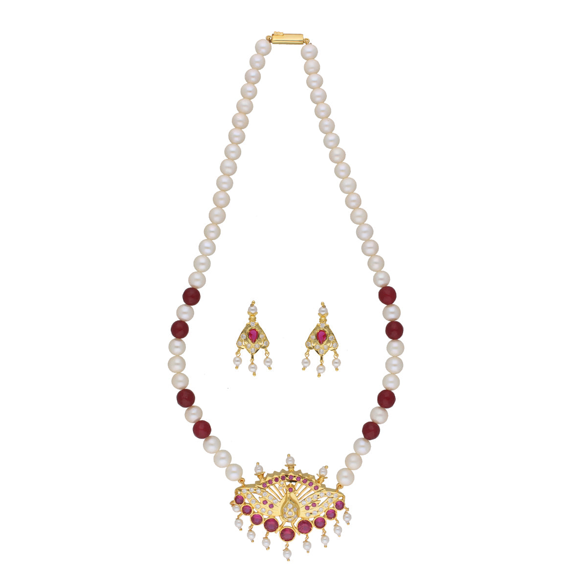 J Pearls Dheyanshi 1 Line Round Pearl Necklaces - Real Pearl Jewelry | Grocsy