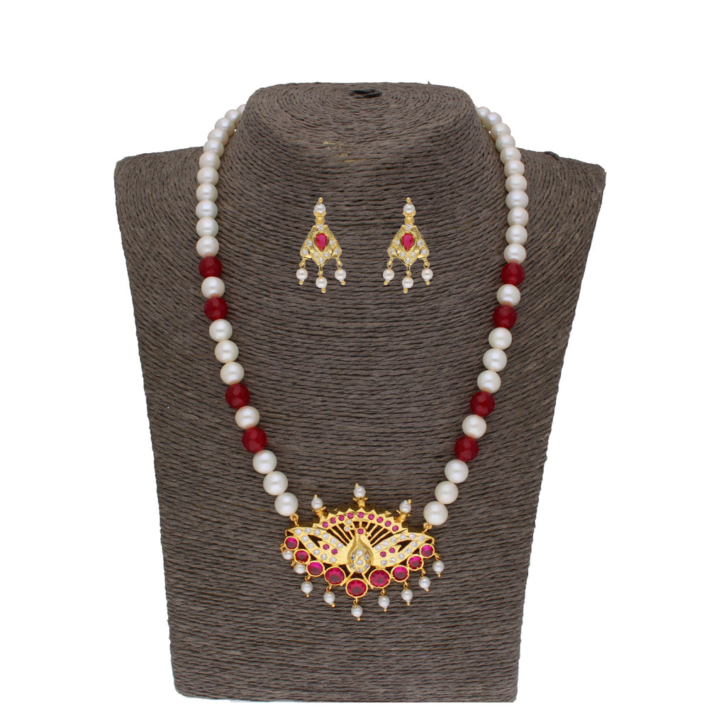 J Pearls Dheyanshi 1 Line Round Pearl Necklaces - Real Pearl Jewelry | Grocsy