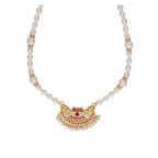 J Pearls Heena 1 Line Round Pearl Necklaces - Real Pearl Jewelry | Grocsy