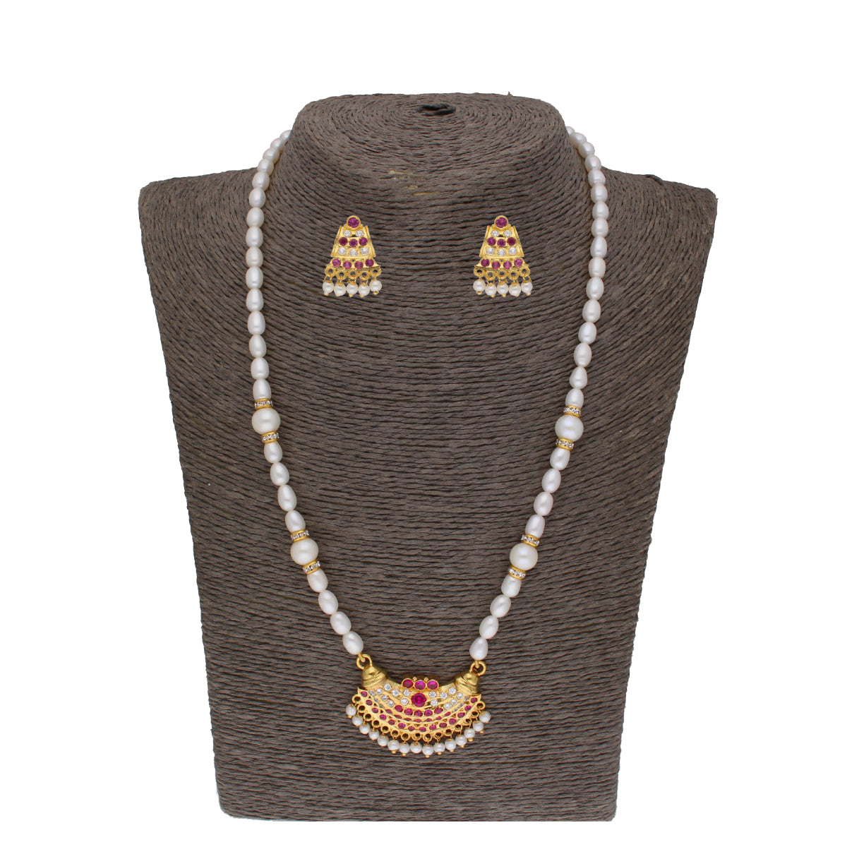 J Pearls Heena 1 Line Round Pearl Necklaces - Real Pearl Jewelry | Grocsy