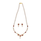 J Pearls Januja 1 Line Round Pearl Necklaces - Real Pearl Jewelry | Grocsy