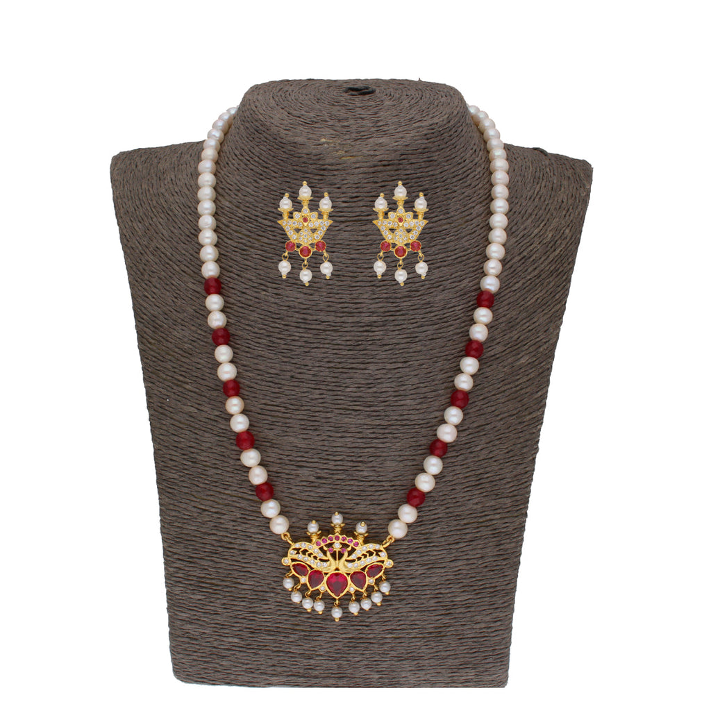 J Pearls Widisha 1 Line Round Pearl Necklaces - Real Pearl Jewelry | Grocsy