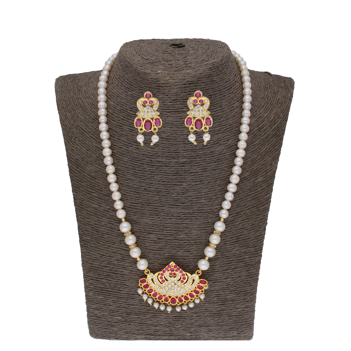 J Pearls Tulsi 1 Line Round Pearl Necklaces - Real Pearl Jewelry | Grocsy