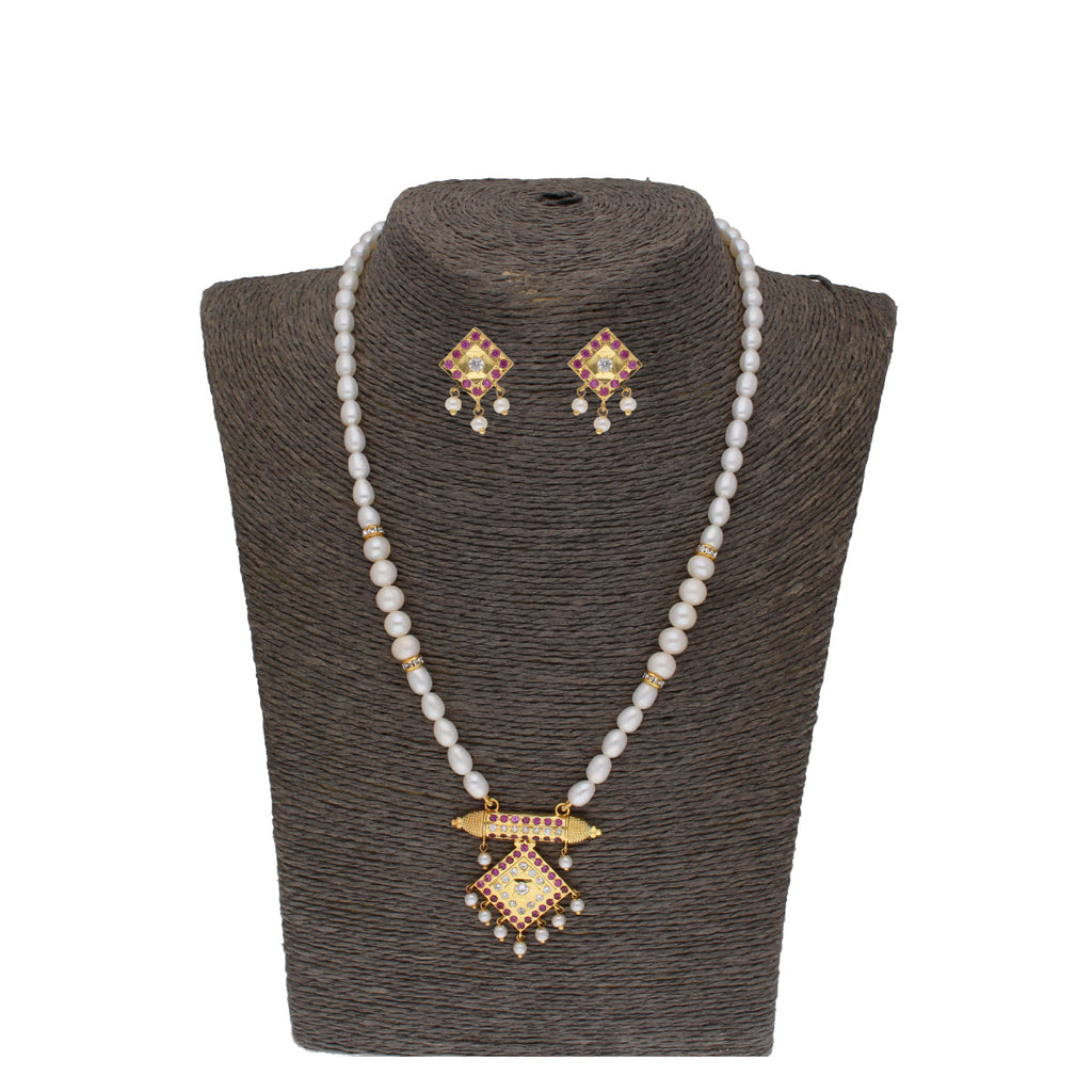 J Pearls Yochana 1 Line Round Pearl Necklaces - Real Pearl Jewelry | Grocsy