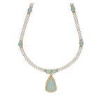 J Pearls Cancala 1 Line Button Pearl Set - Real Pearl Jewelry | Grocsy