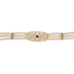 J Pearls Kyra 3 Lines Round Choker Set - Real Pearl Jewelry | Grocsy