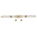 J Pearls Kavya 3 Lines Round Choker Set - Real Pearl Jewelry | Grocsy