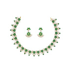 J Pearls Lopa 1 Line Oval Necklace Set - Real Pearl Jewelry | Grocsy