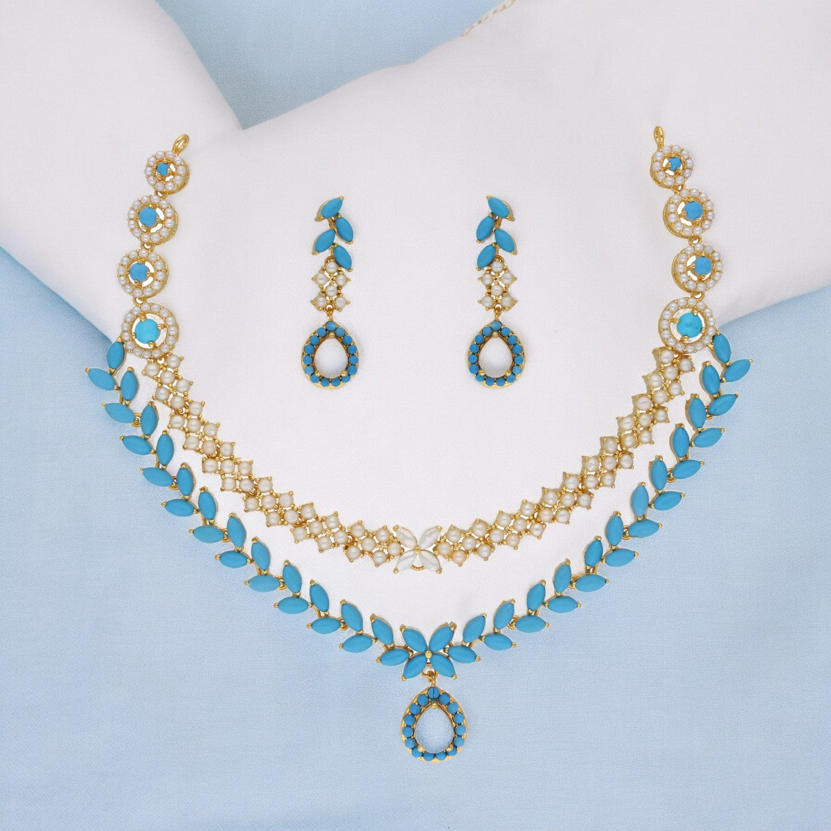 J Pearls Trendy Necklace Set | Grocsy