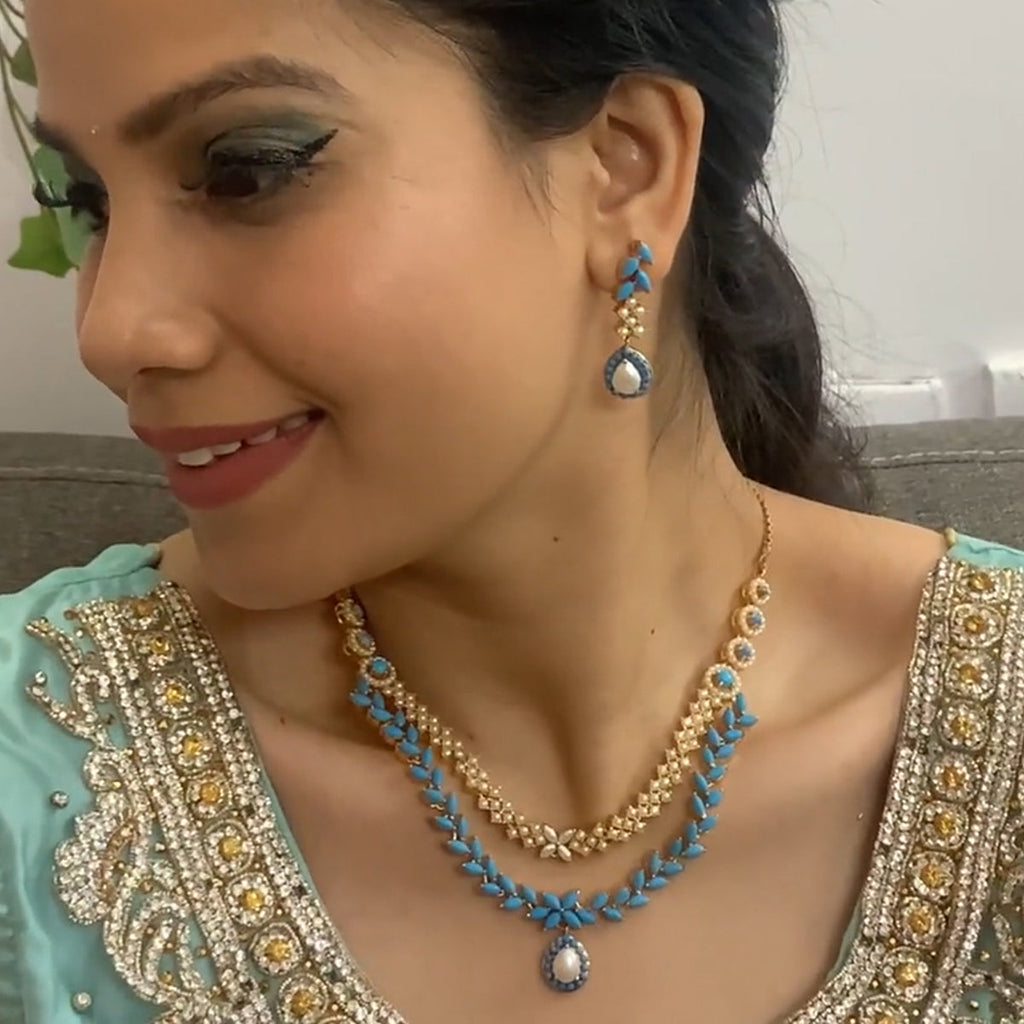J Pearls Trendy Necklace Set | Grocsy