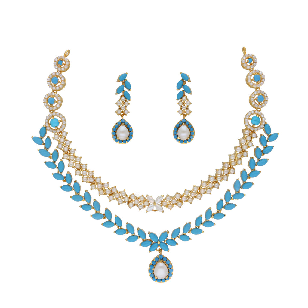 J Pearls Trendy Necklace Set | Grocsy
