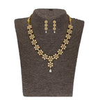 J Pearls Baasima 1 Line Necklace Set - Real Pearl Jewelry