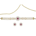 J Pearls Kashvi Pearl Choker - Real Pearl Jewelry | Grocsy