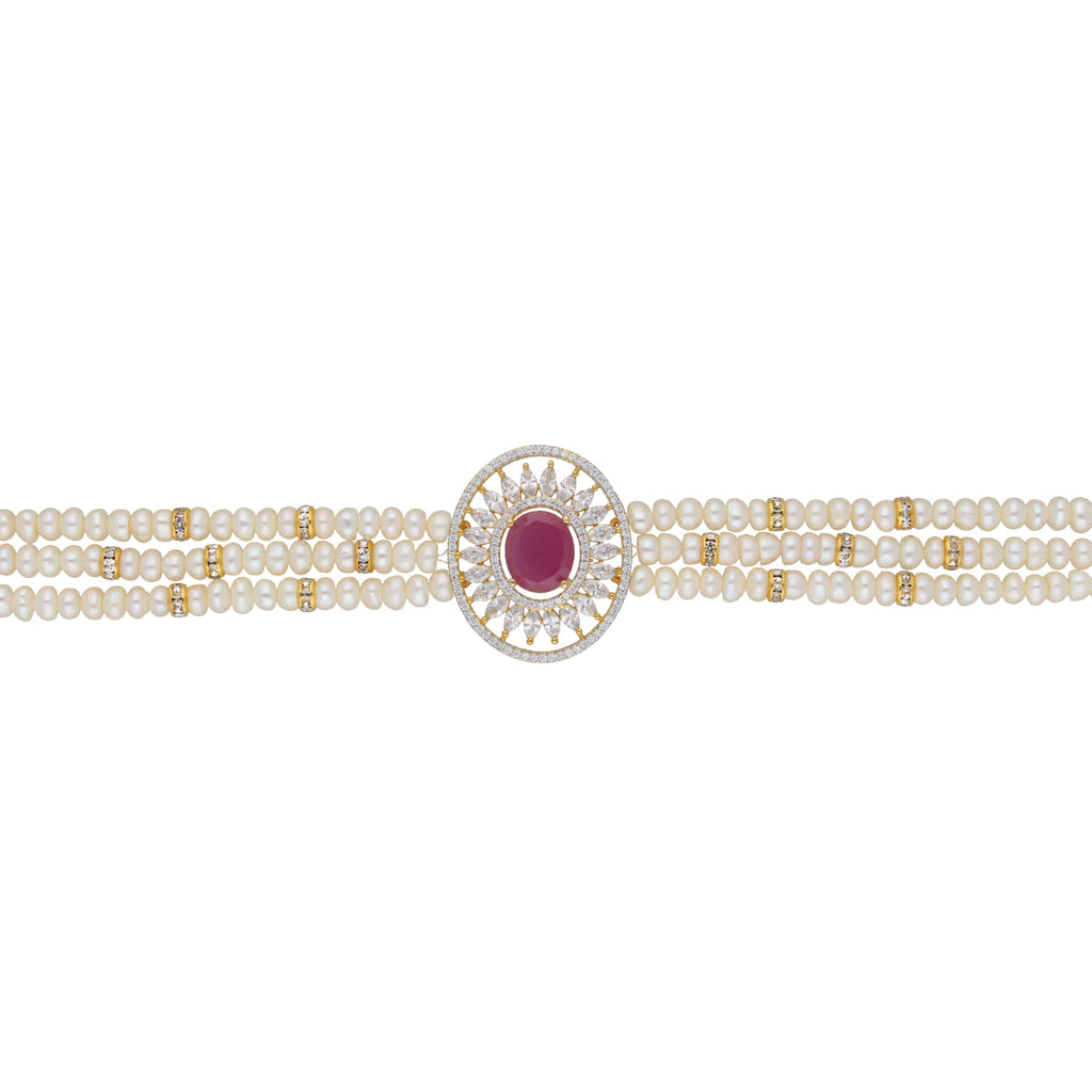 J Pearls Kashvi Pearl Choker - Real Pearl Jewelry | Grocsy