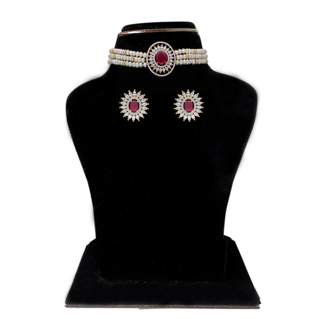 J Pearls Kashvi Pearl Choker - Real Pearl Jewelry | Grocsy