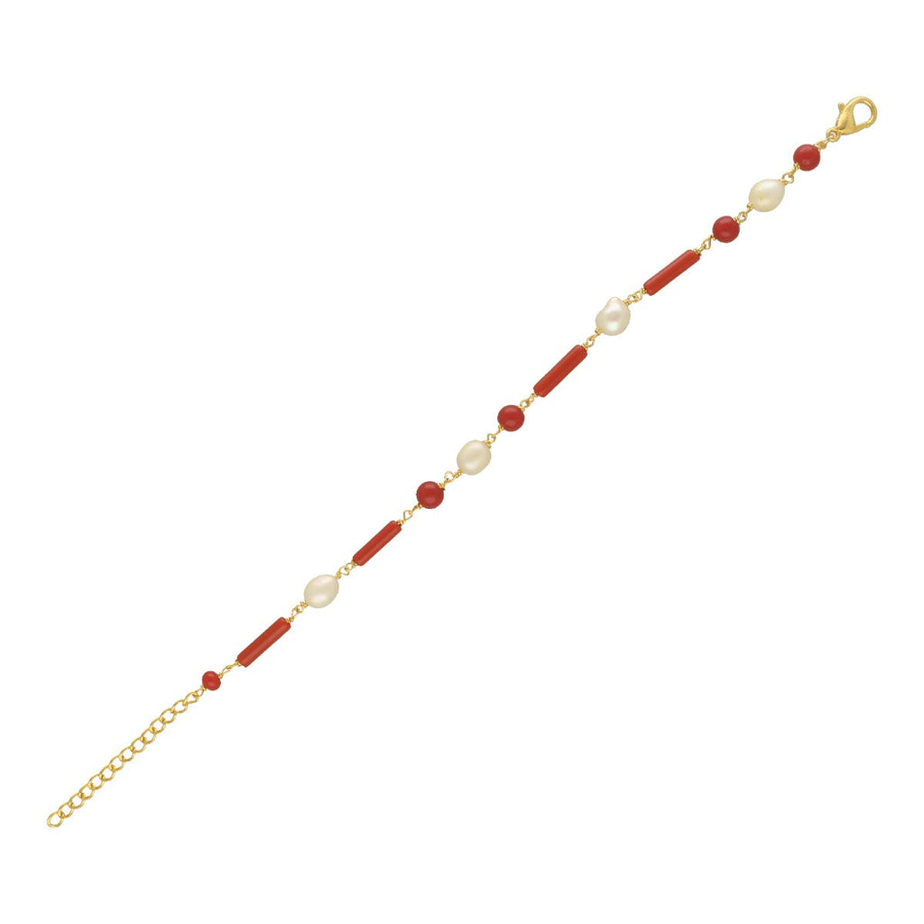 J Pearls The Eldric Charm Pearl Bracelet