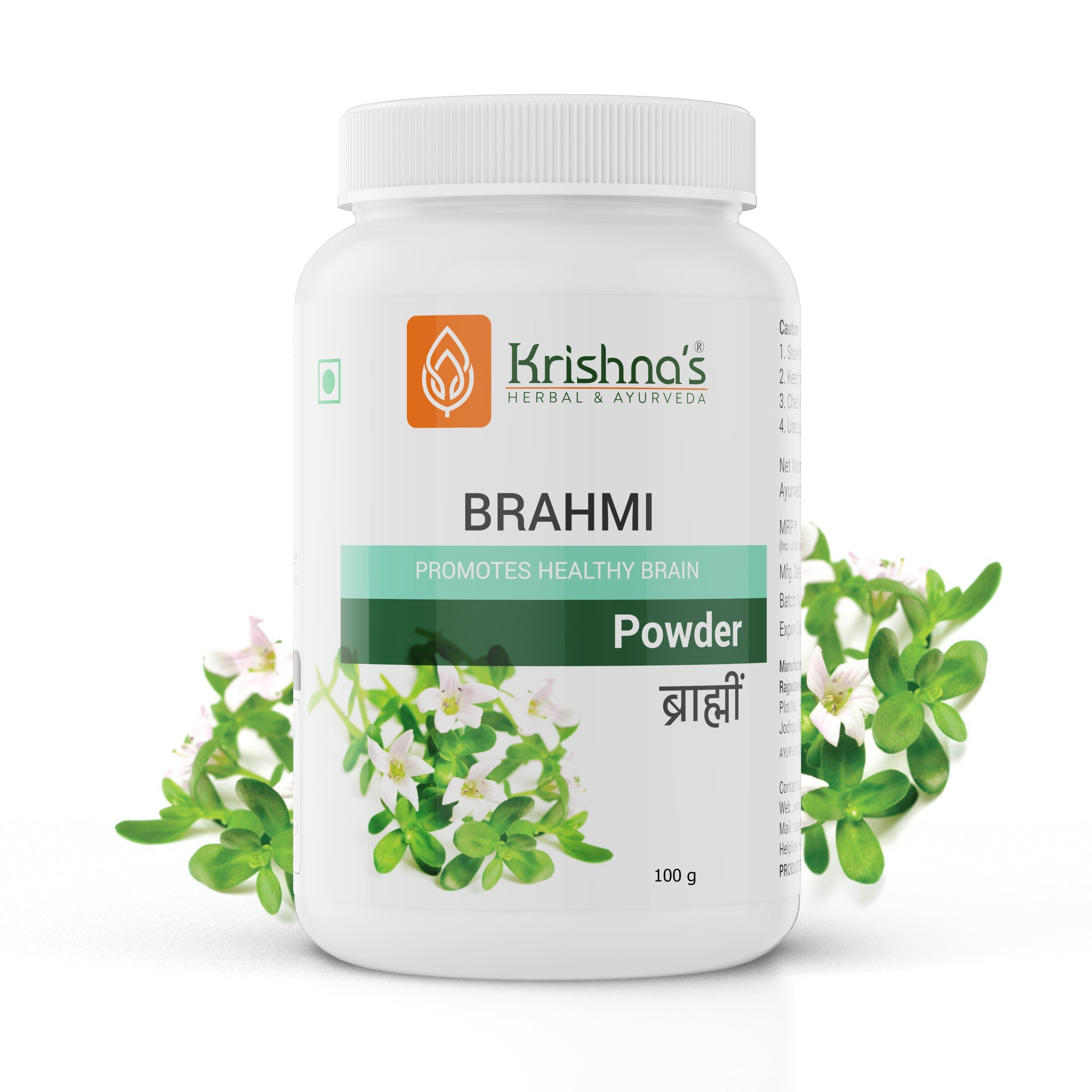 Krishna'S Herbal & Ayurveda Brahmi Powder | Grocsy
