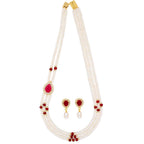 J Pearls Stunning 3 String Necklace Set - Real Pearl Jewelry