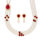 J Pearls Stunning 3 String Necklace Set - Real Pearl Jewelry