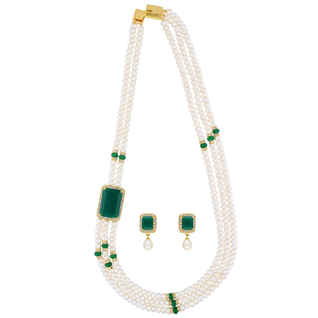 J Pearls Eye-Catching 3 String Necklace Set - Real Pearl Jewelry | Grocsy