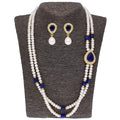 J Pearls Striking 2 String Necklace Set - Real Pearl Jewelry | Grocsy