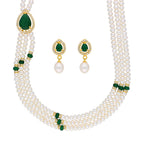 J Pearls Famous 3 String Necklace Set - Real Pearl Jewelry | Grocsy