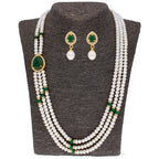J Pearls Famous 3 String Necklace Set - Real Pearl Jewelry | Grocsy